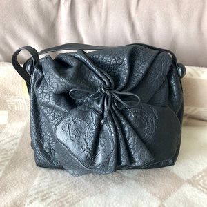 Carlos Falchi Leather Butterfly Bag